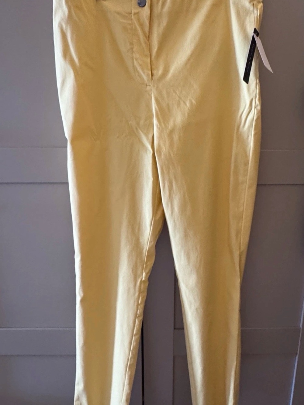 Slim-Fit Yellow Skinny Pants for Women